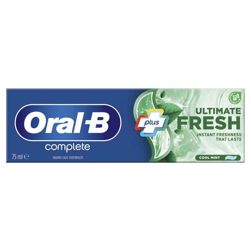 خمیر دندان اورال-بی مدل Complete Protect & Clean حجم ۷۵ میلی‌لیتر