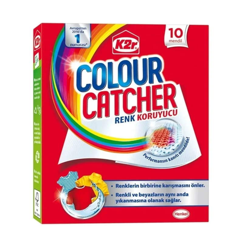دستمال جذب  رنگ لباس مدل Colour catcher بسته 10 عددی